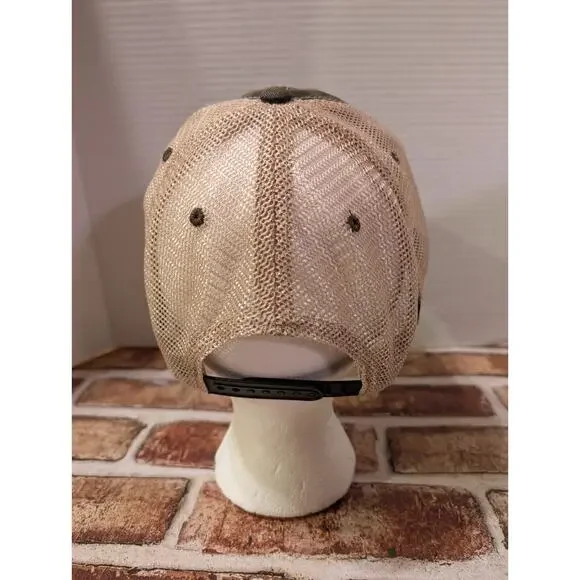 New Kemin Hat Cap Logo Mesh Snapback Trucker Baseball Farm Brown Tan Snap Back - Picture 4 of 7